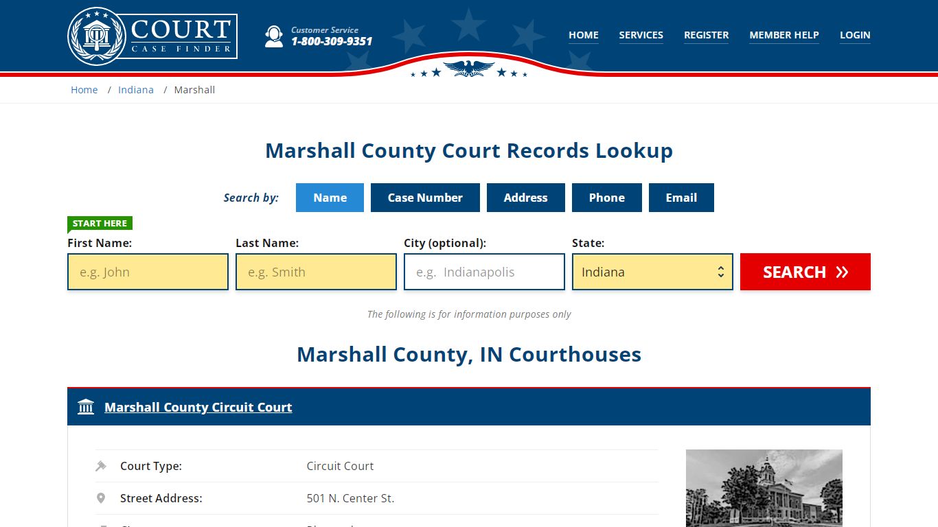 Marshall County Court Records | IN Case Lookup